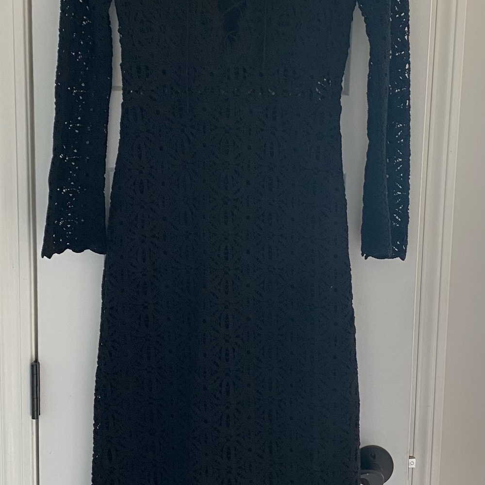 Kooples NWT Black Dress MSRP $575 - Picture 2 of 8